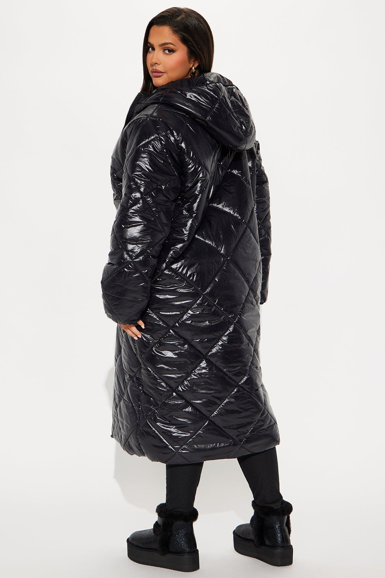 Everyday Swag Long Puffer - Black Female Product Image