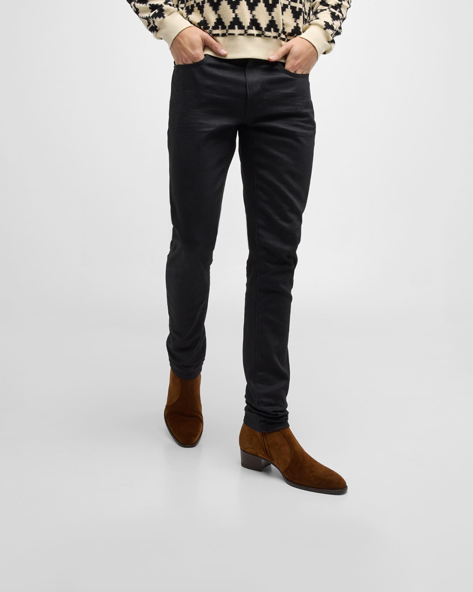 Men's Wyatt 40 Suede Zip Ankle Boots Product Image