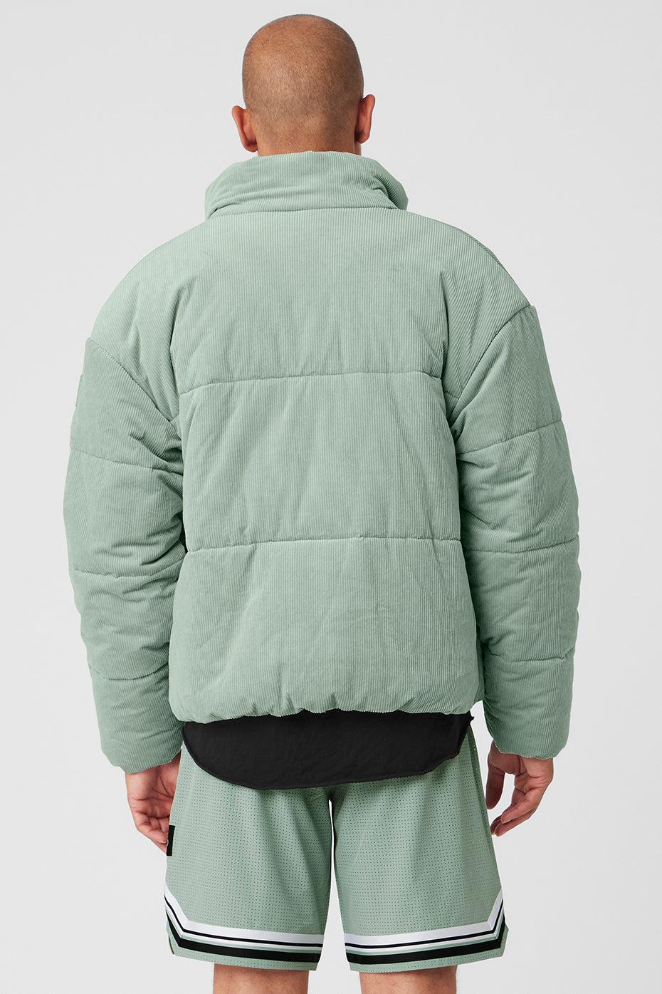 Corduroy Stage Puffer - Icy Sage Product Image