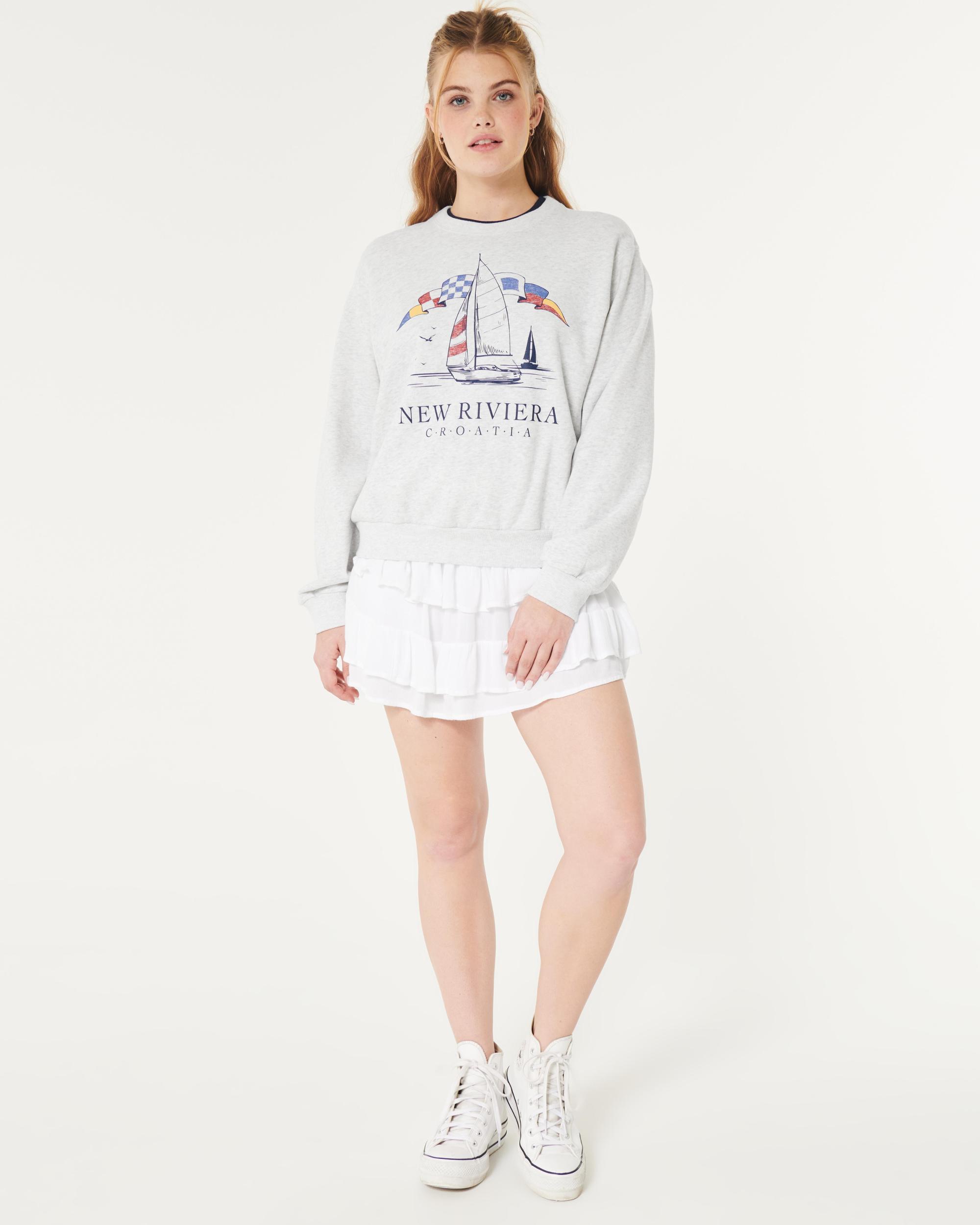 Easy New Riviera Croatia Graphic Crew Sweatshirt Product Image