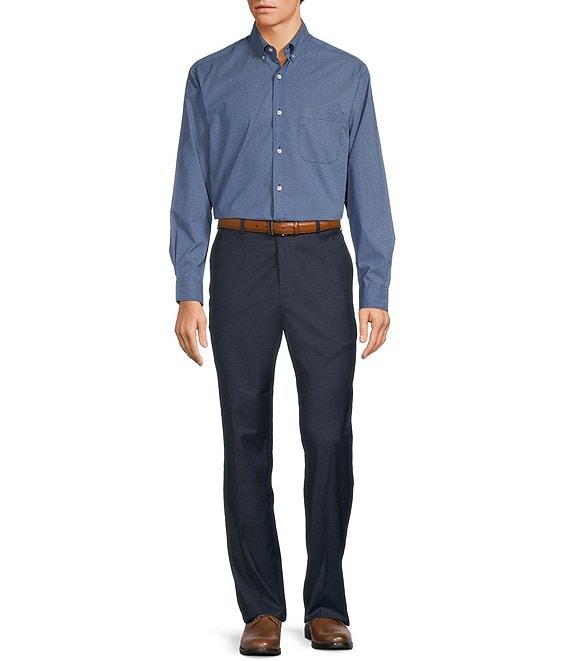 Roundtree & Yorke travelSMART Classic Fit Solid Texture Dress Pants Product Image