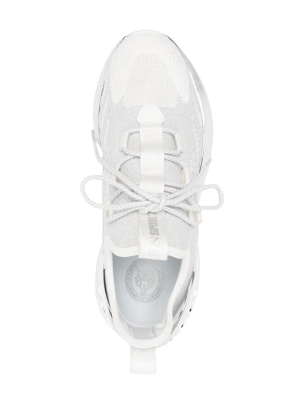 metallic-logo sneakers Product Image
