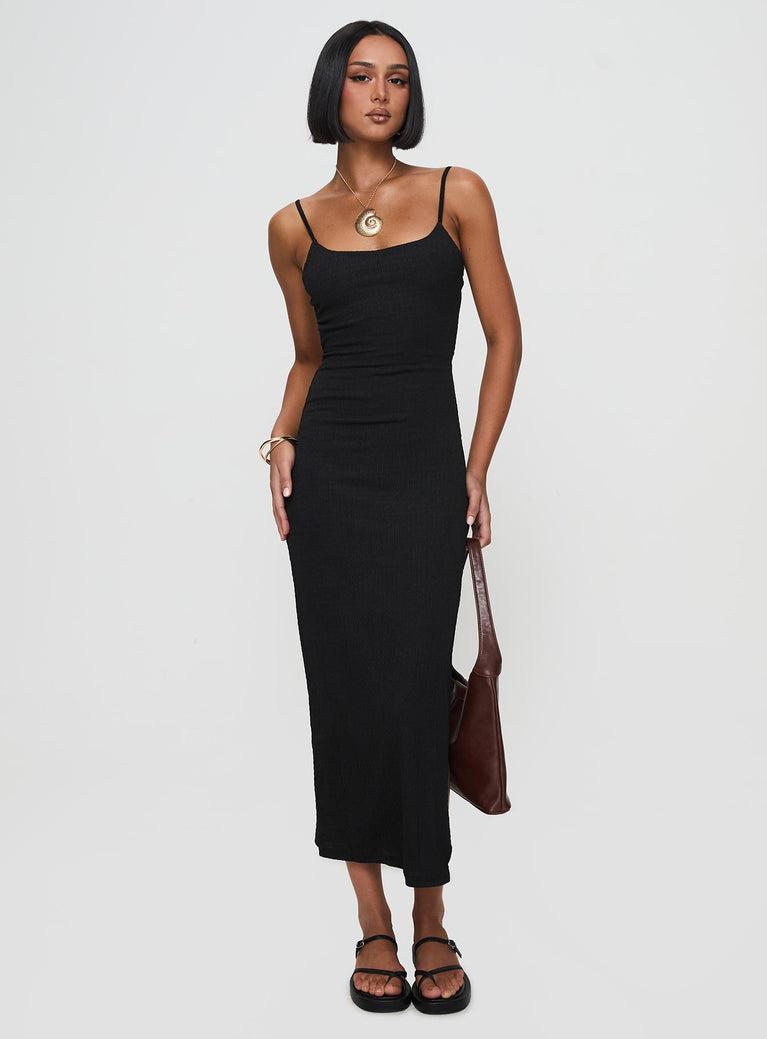 Elestria Maxi Dress Black Product Image