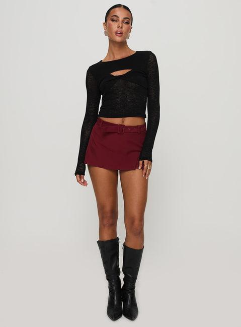 Volley Mini Skort Cherry Red Tall Product Image