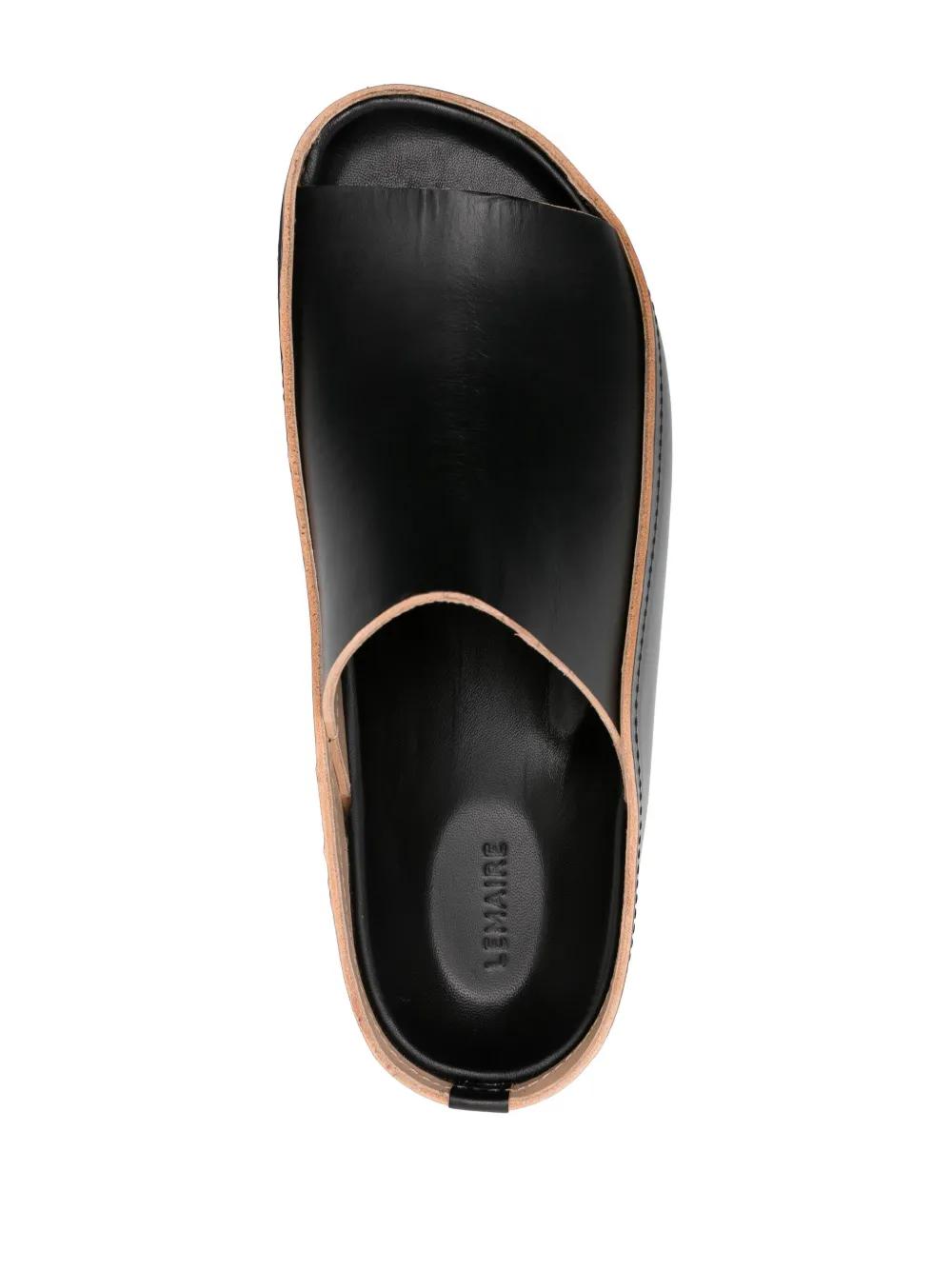 open-toe leather sandals Product Image