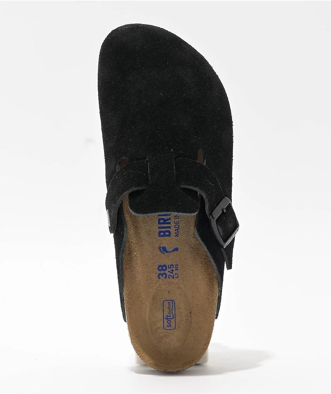 Birkenstock Women's Boston Soft Footbed Black Clogs Product Image