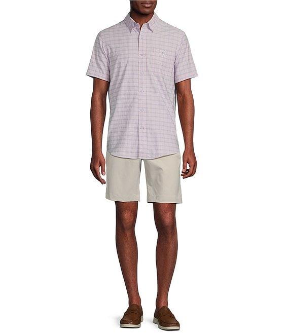 Cremieux Blue Label Performance Stretch Plaid Seersucker Short Sleeve Woven Shirt Product Image