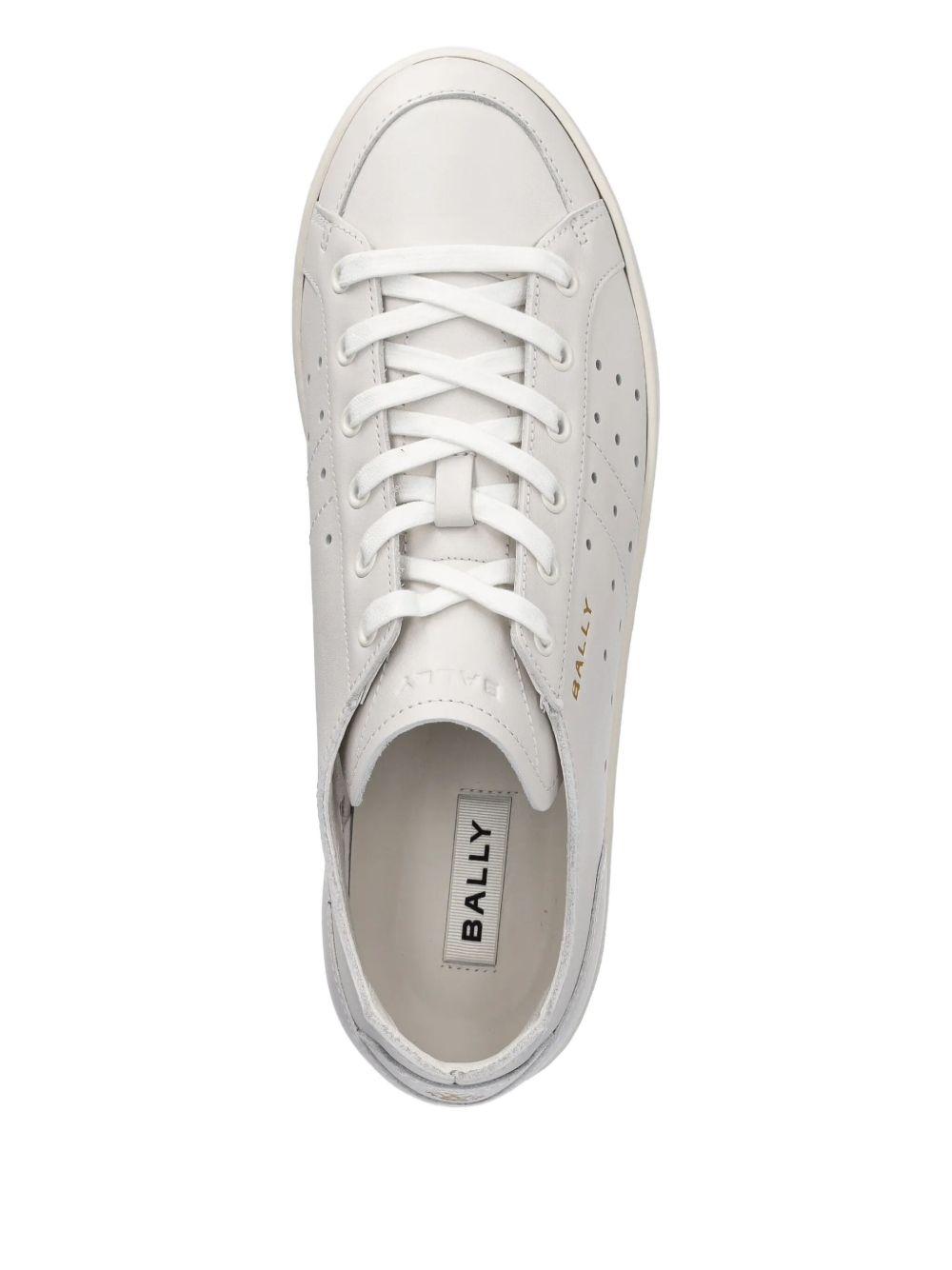 perforated leather sneakers Product Image