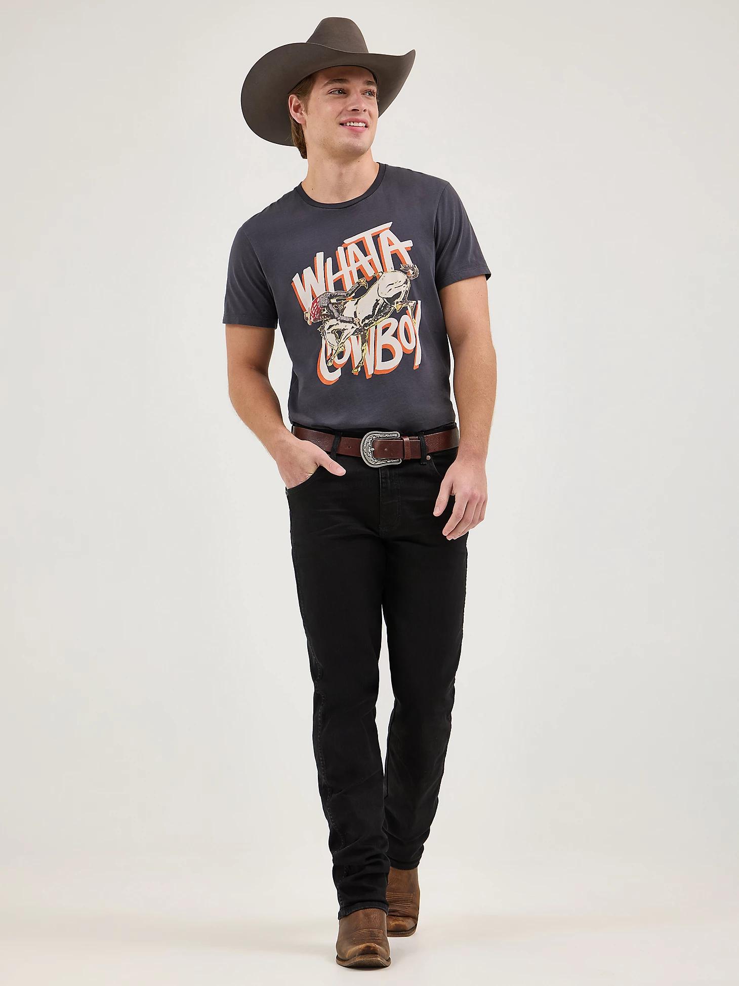 Wrangler x Whataburger Men's Cowboy Graphic T-Shirt in Faded Product Image