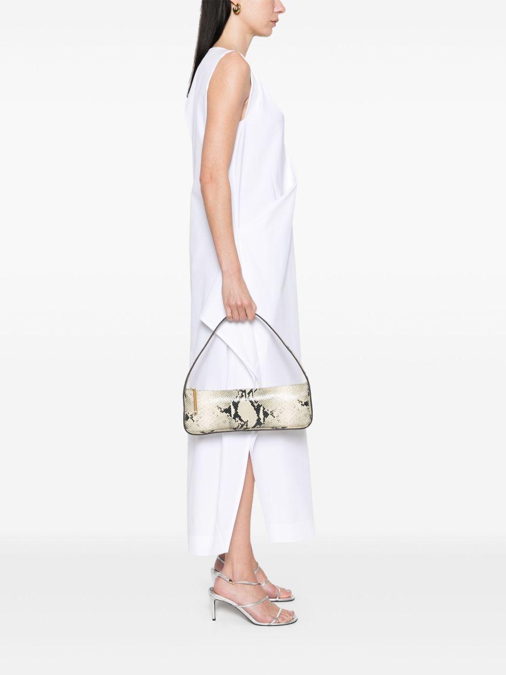 KHAITE Lori Python-embossed Leather Shoulder Bag In Natural Product Image