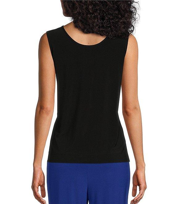 Investments Petite Size Soft Separates Reversible Crew to Scoop Neck Sleeveless Top Product Image