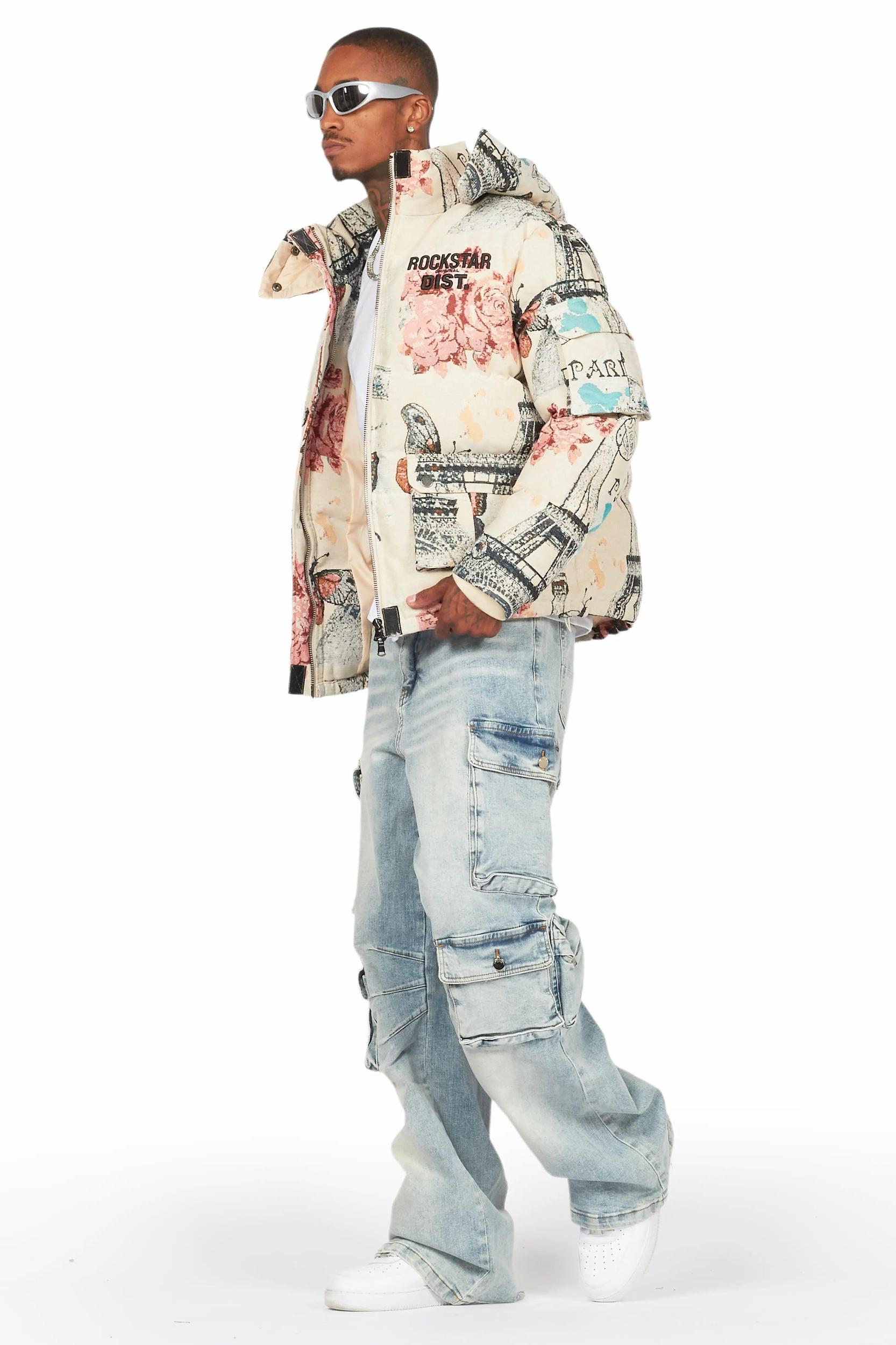 Lenz Blue Baggy Fit Jean Male Product Image