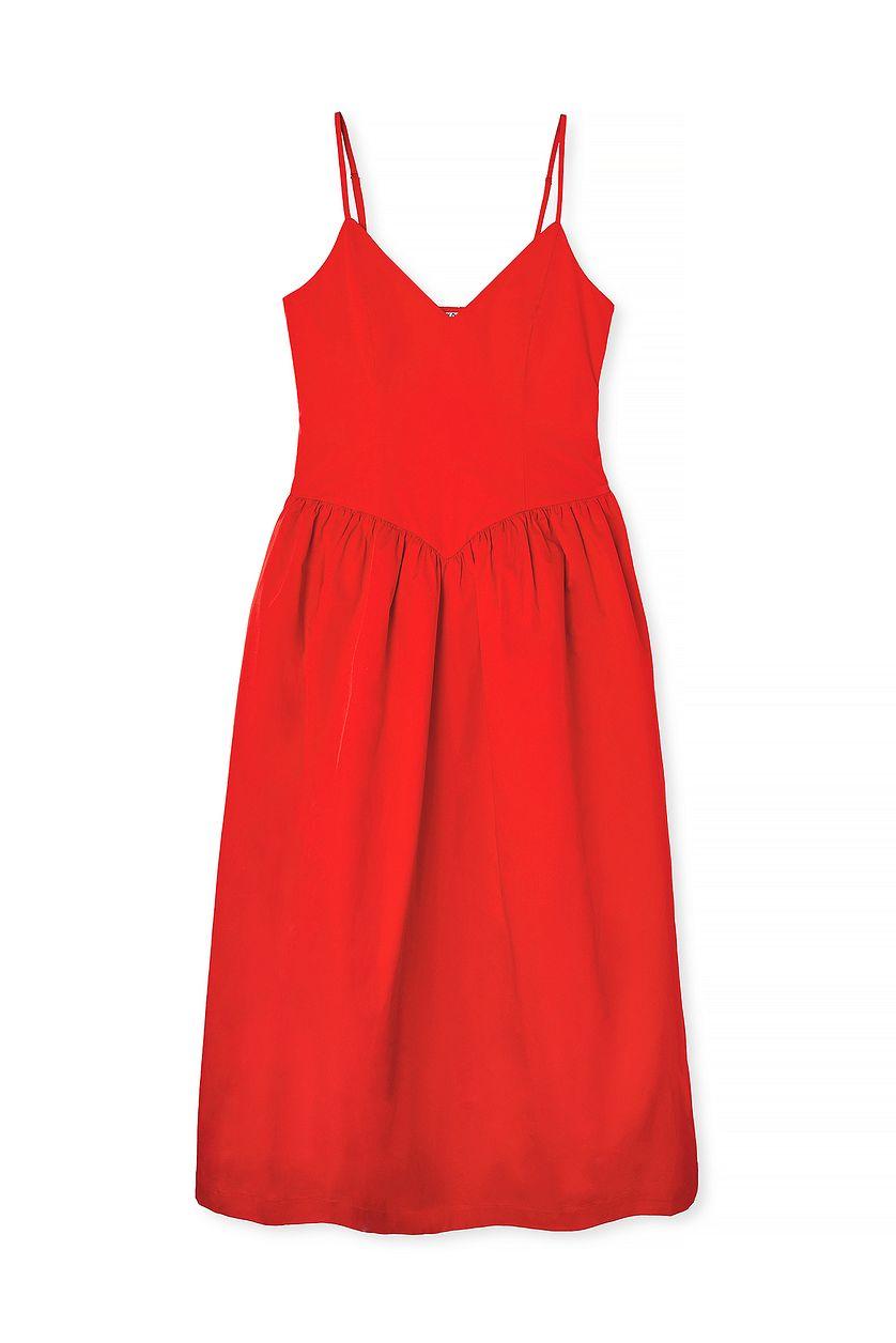 Volume Skirt Midi Dress Product Image