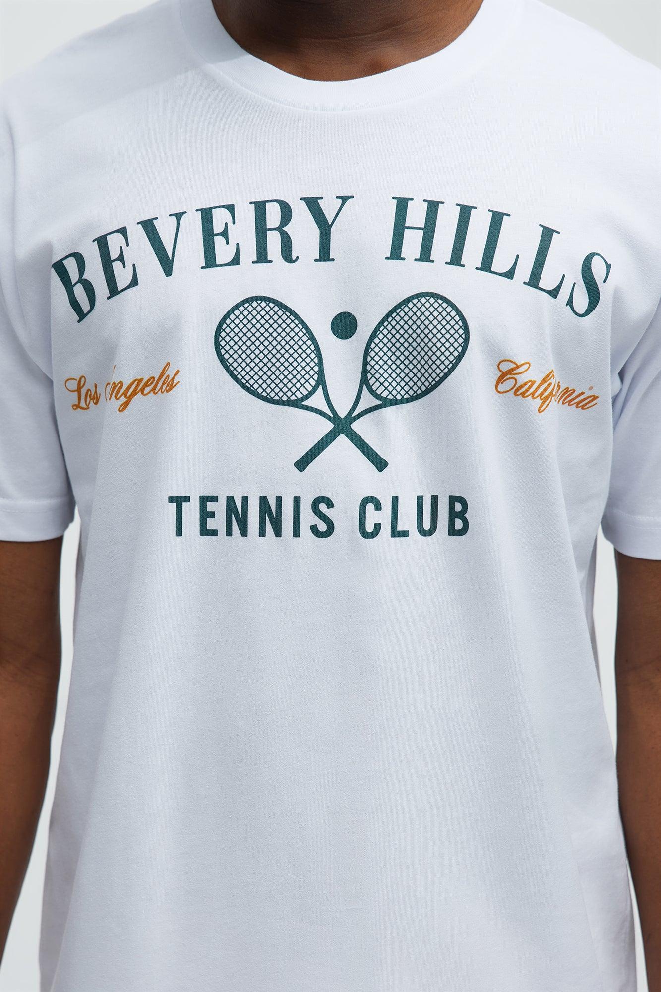 Bev Hills Tennis Club Short Sleeve Tee - White Product Image