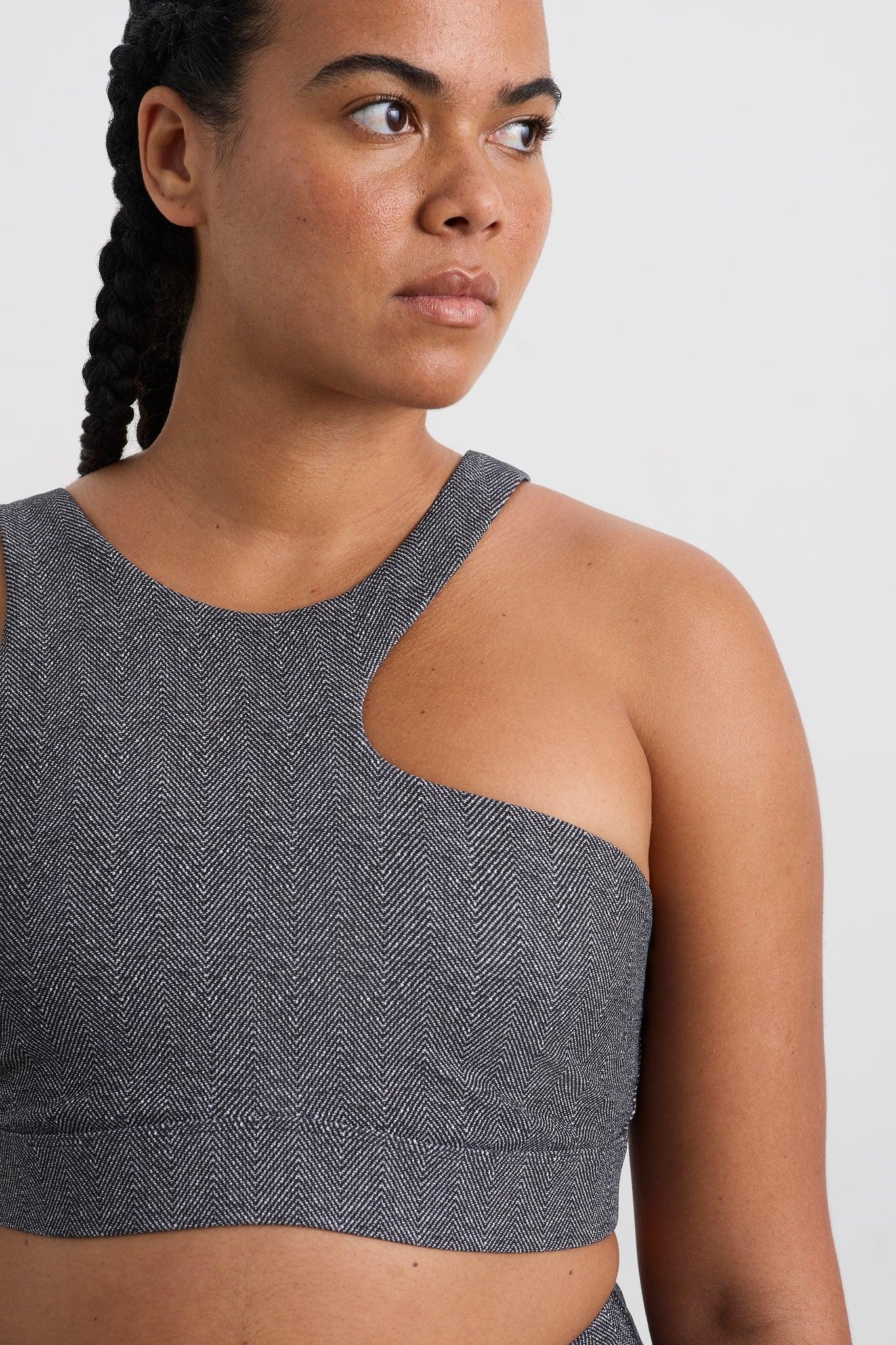 Asymmetric Racer Sports Bra 382 Product Image