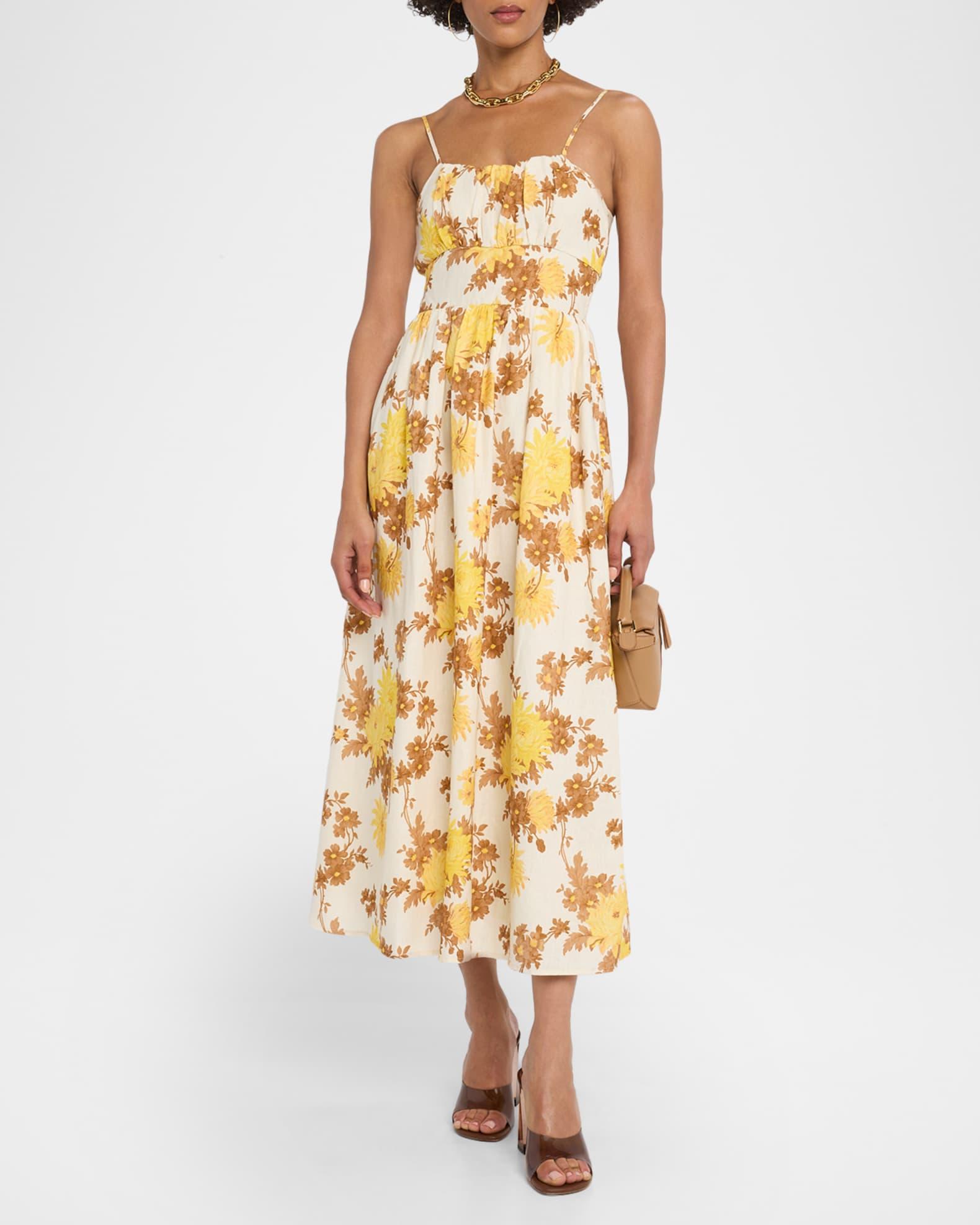Lora Floral Midi Dress Product Image