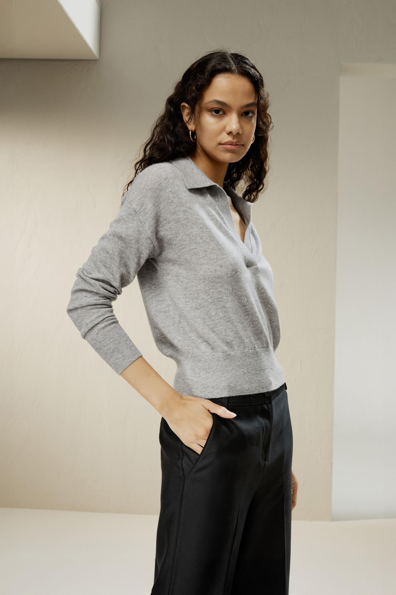 Cashmere Polo Shirt Product Image