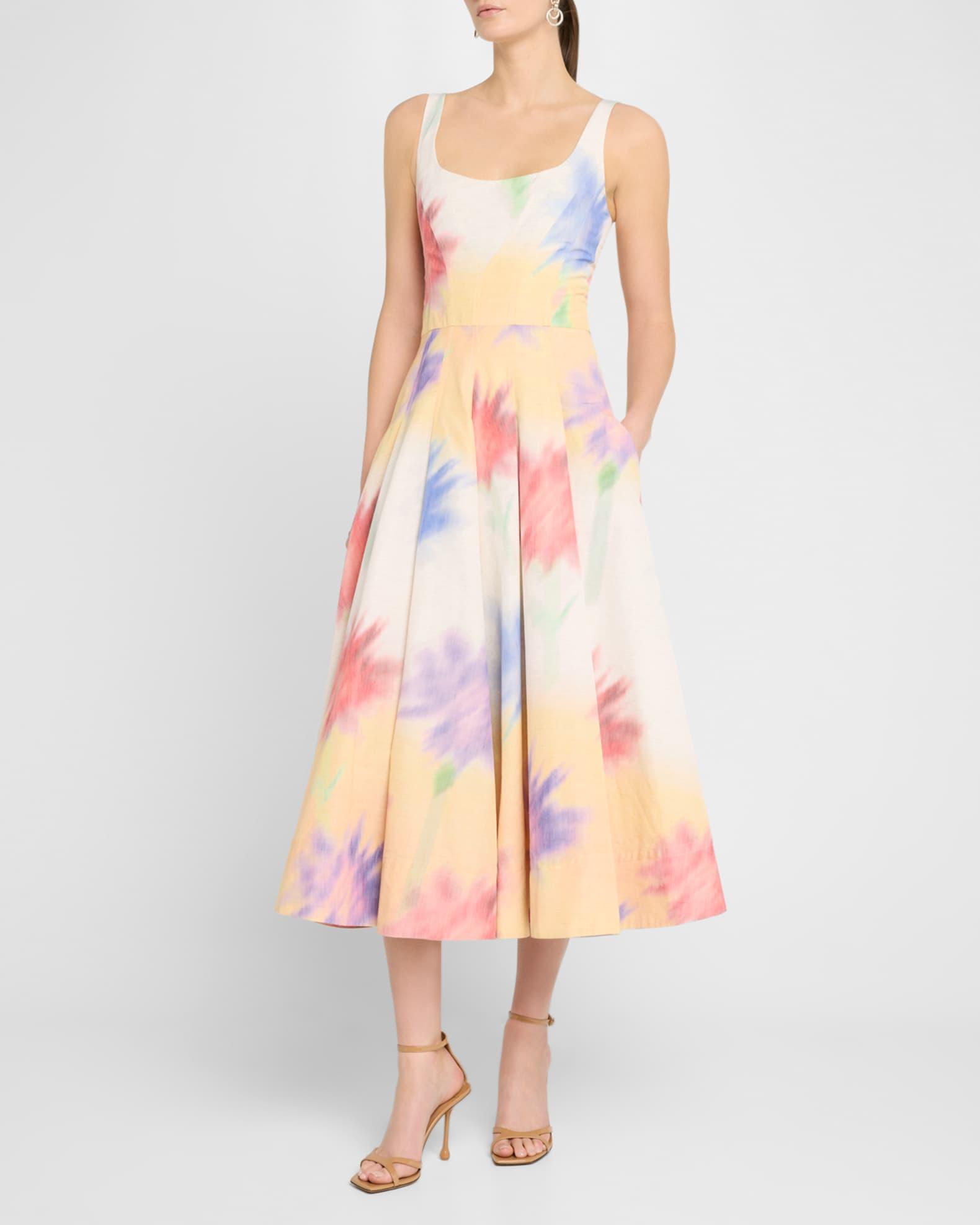 Corset Sleeveless Midi Sun Dress Product Image