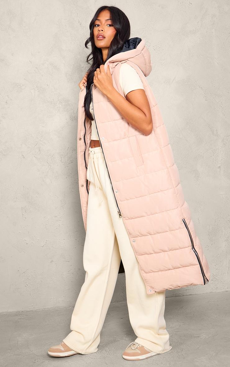 Tall Stone Panel Padded Longline Vest Product Image