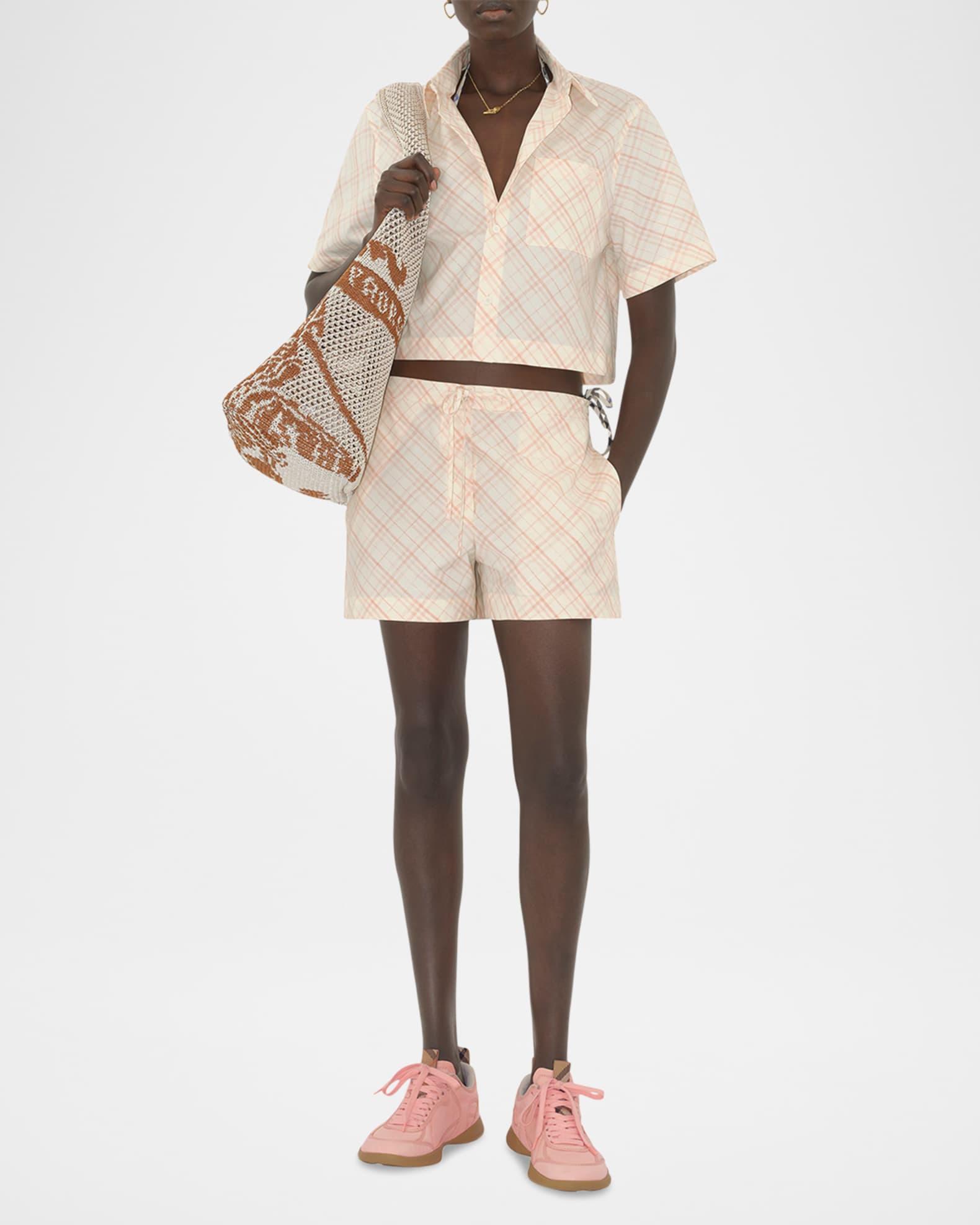 Check Pajama Shorts Product Image