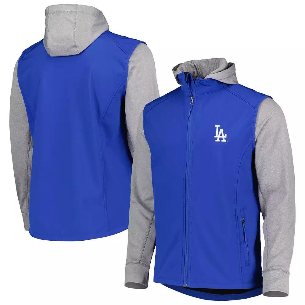 Men's Dunbrooke Royal/Heather Gray Los Angeles Dodgers Alpha Full-Zip Jacket,  Product Image