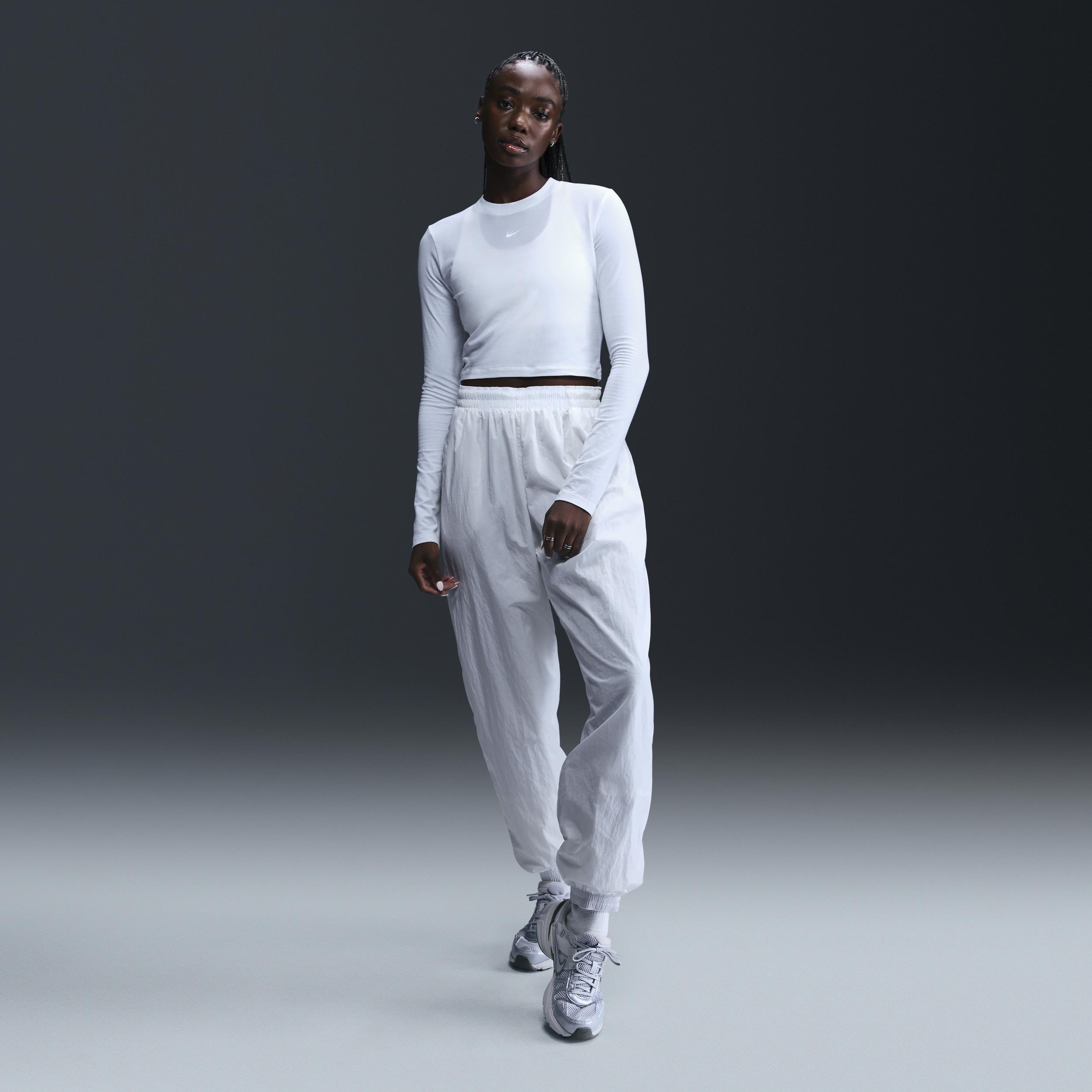 Women's Nike Sportswear Chill Knit Slim Long-Sleeve Cropped Top Product Image