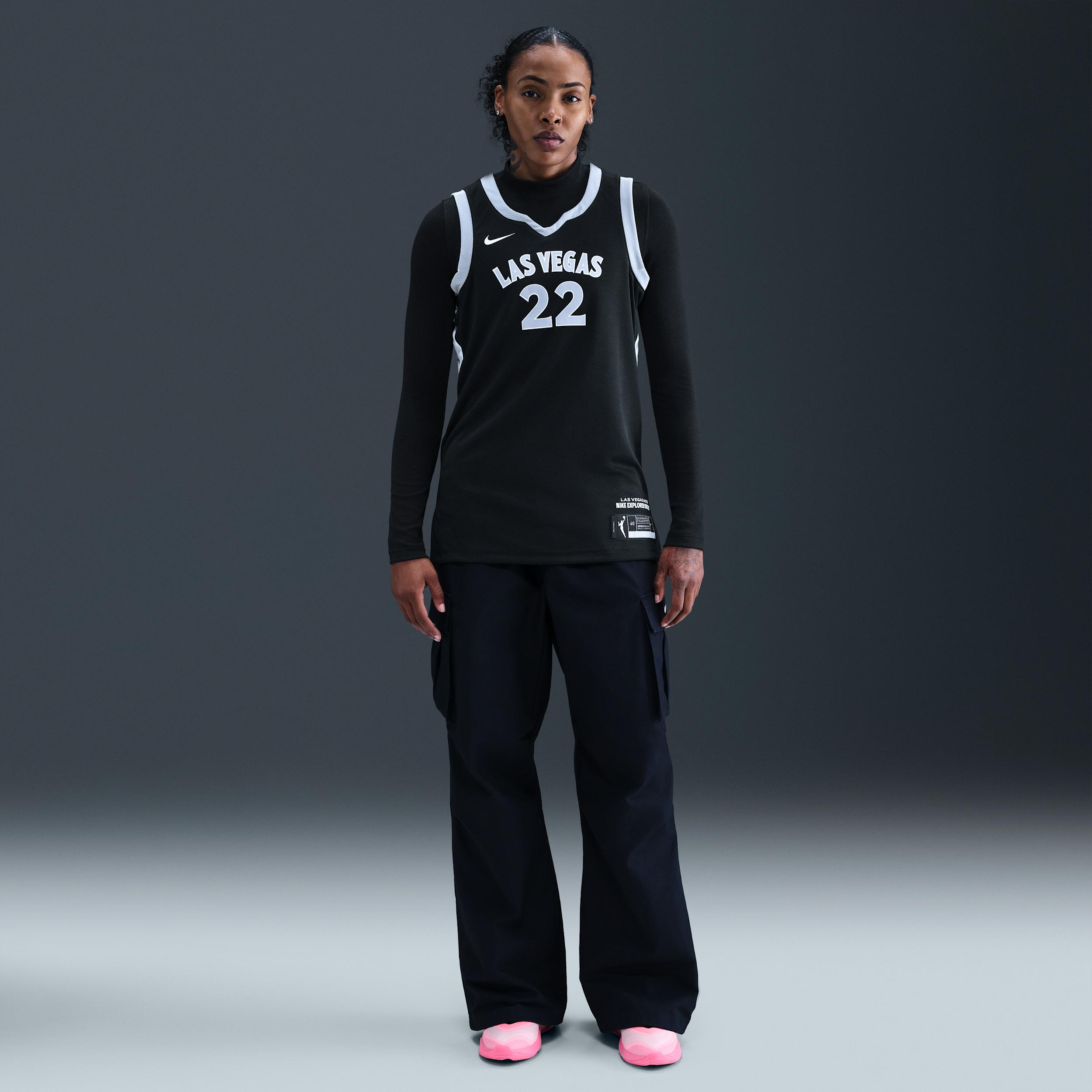 A'ja Wilson Las Vegas Aces Nike Women's Dri-FIT WNBA Victory Jersey Product Image