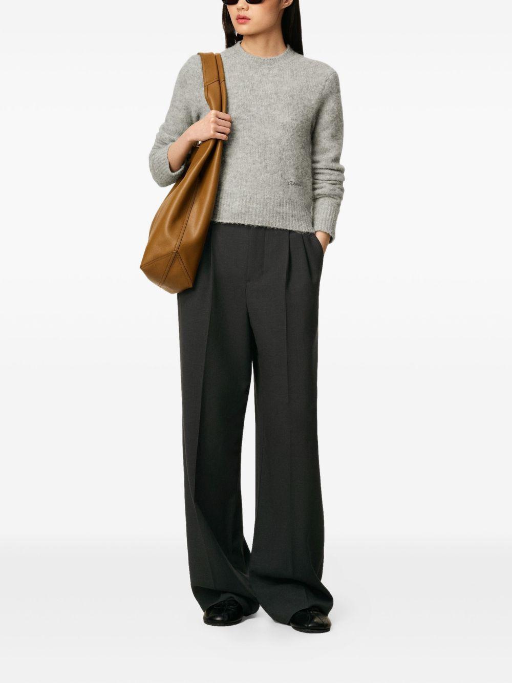 pleated high-waist trousers Product Image