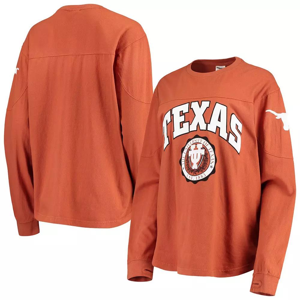 Women's Pressbox Texas Orange Texas Longhorns Edith Long Sleeve T-Shirt, Size: Medium, Team Product Image