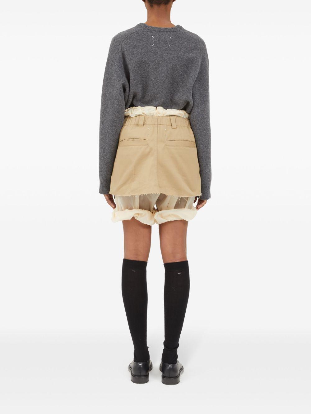 frayed-hem layered shorts Product Image