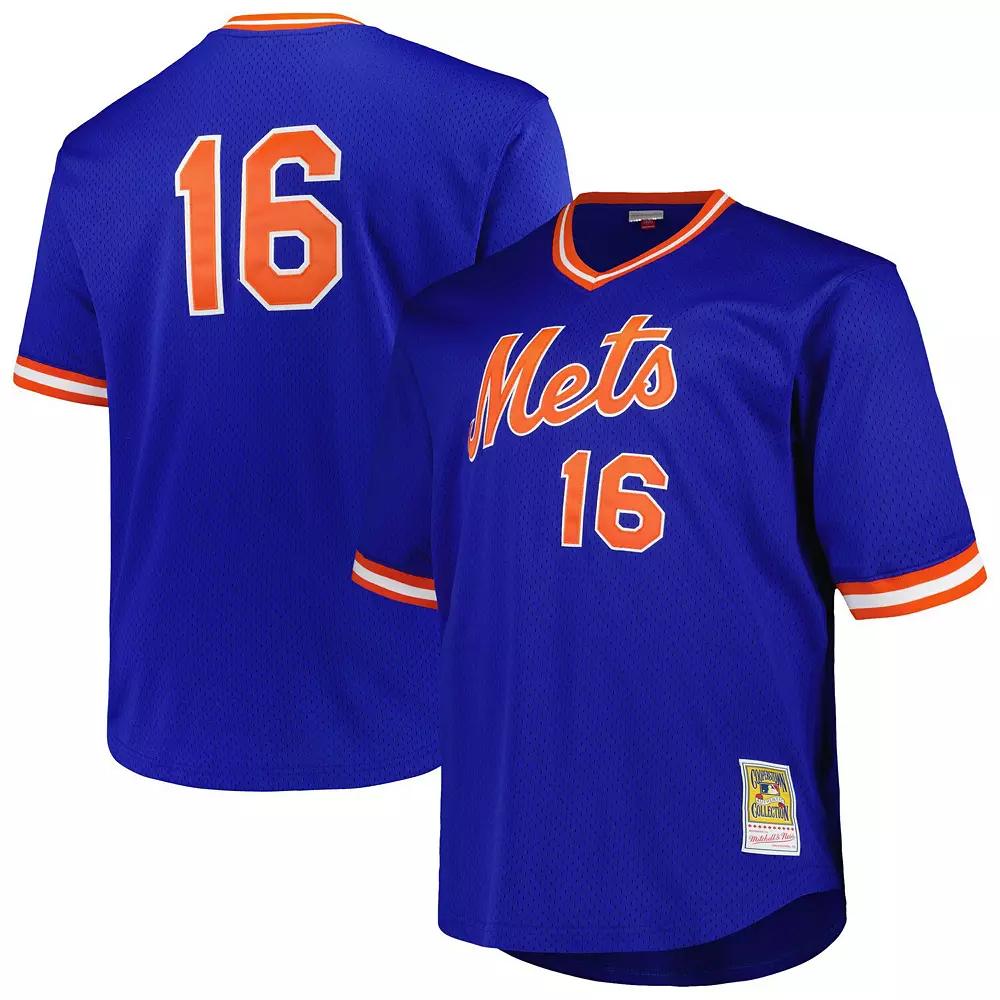 Men's Profile Dwight Gooden Royal New York Mets Big & Tall Cooperstown Collection Mesh Batting Practice Jersey,  Product Image
