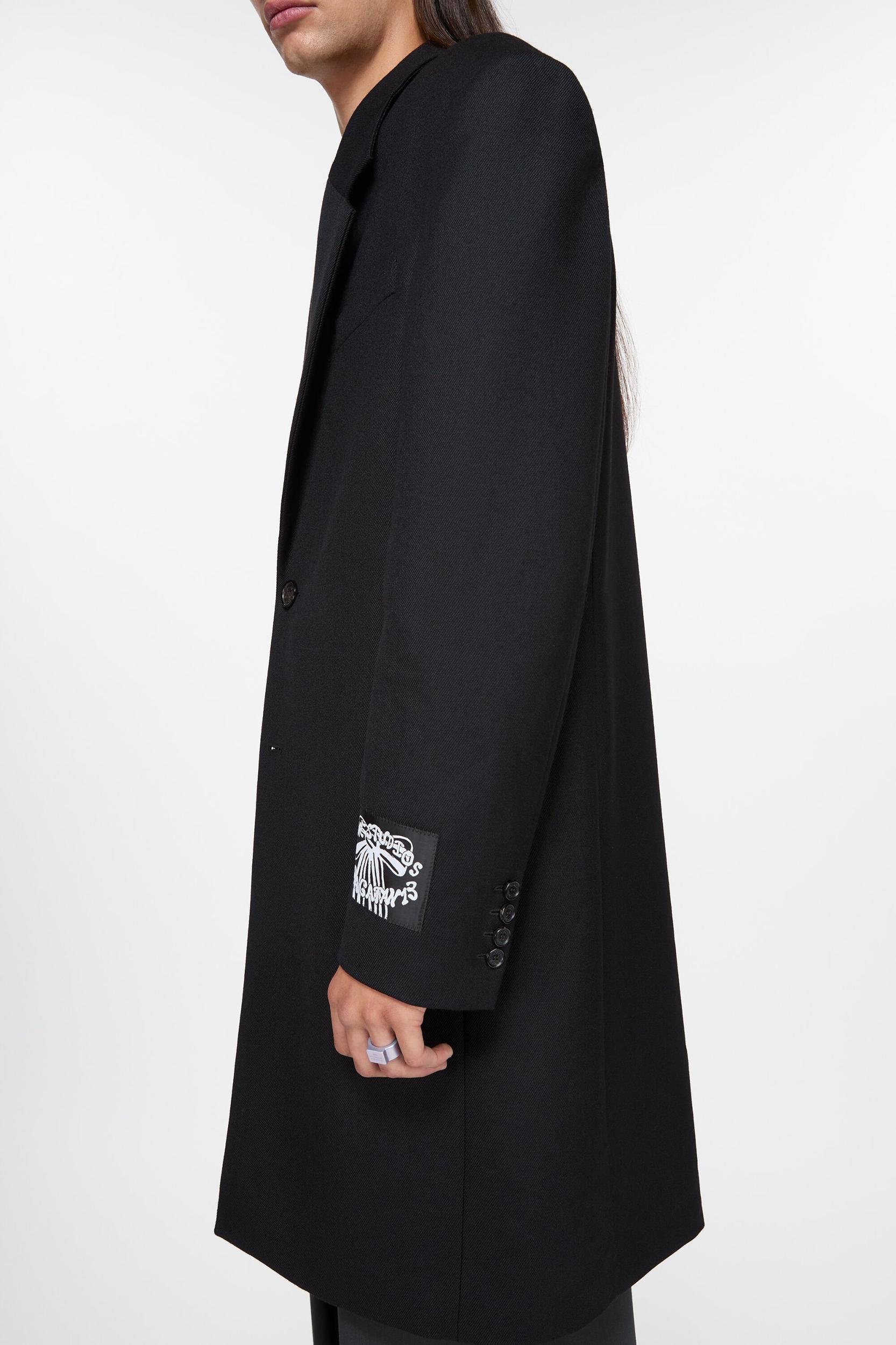 Single-breasted wool coat Product Image