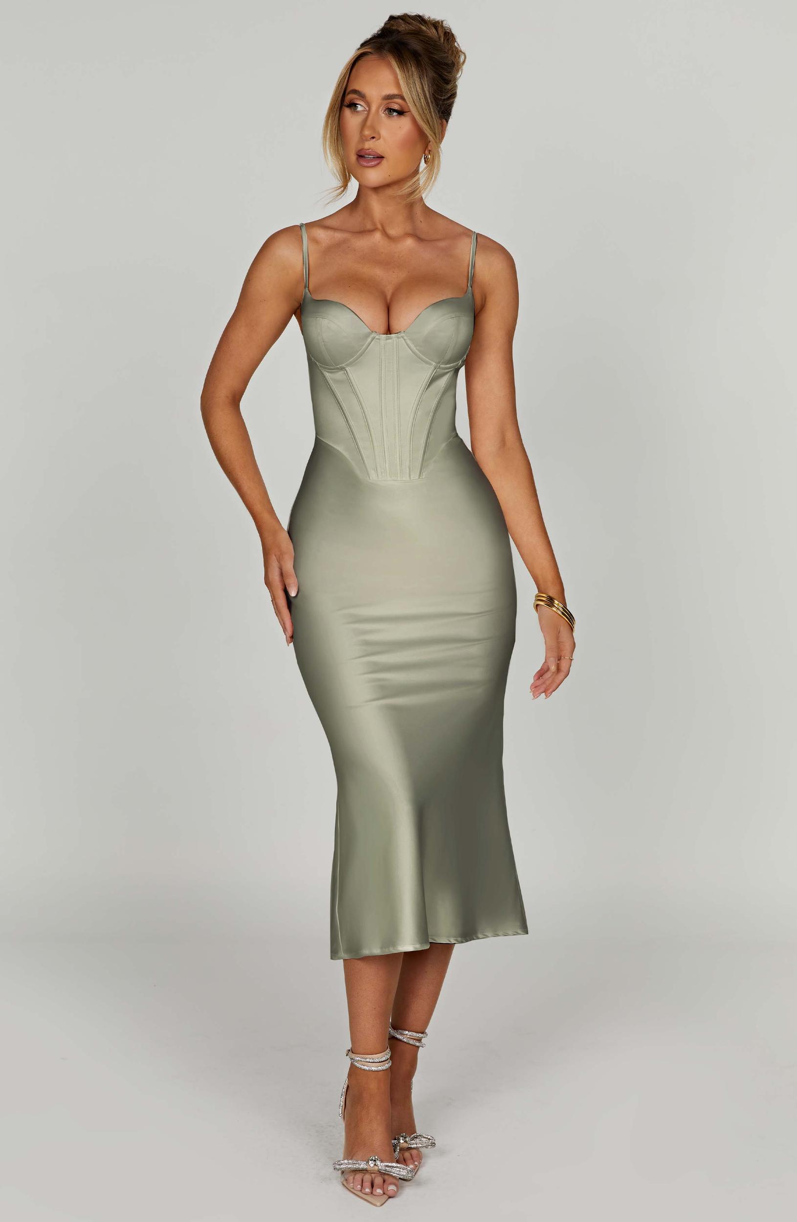 Farrah Midi Dress - Sage Product Image