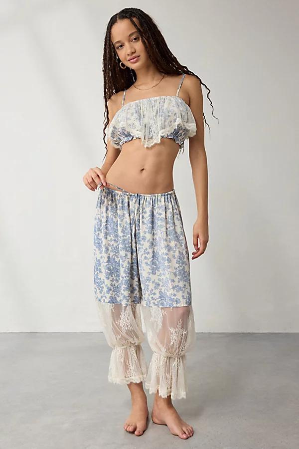 Out From Under Milla Lace-Trim Bra Top + Bloomer Pant Set Womens at Urban Outfitters Product Image