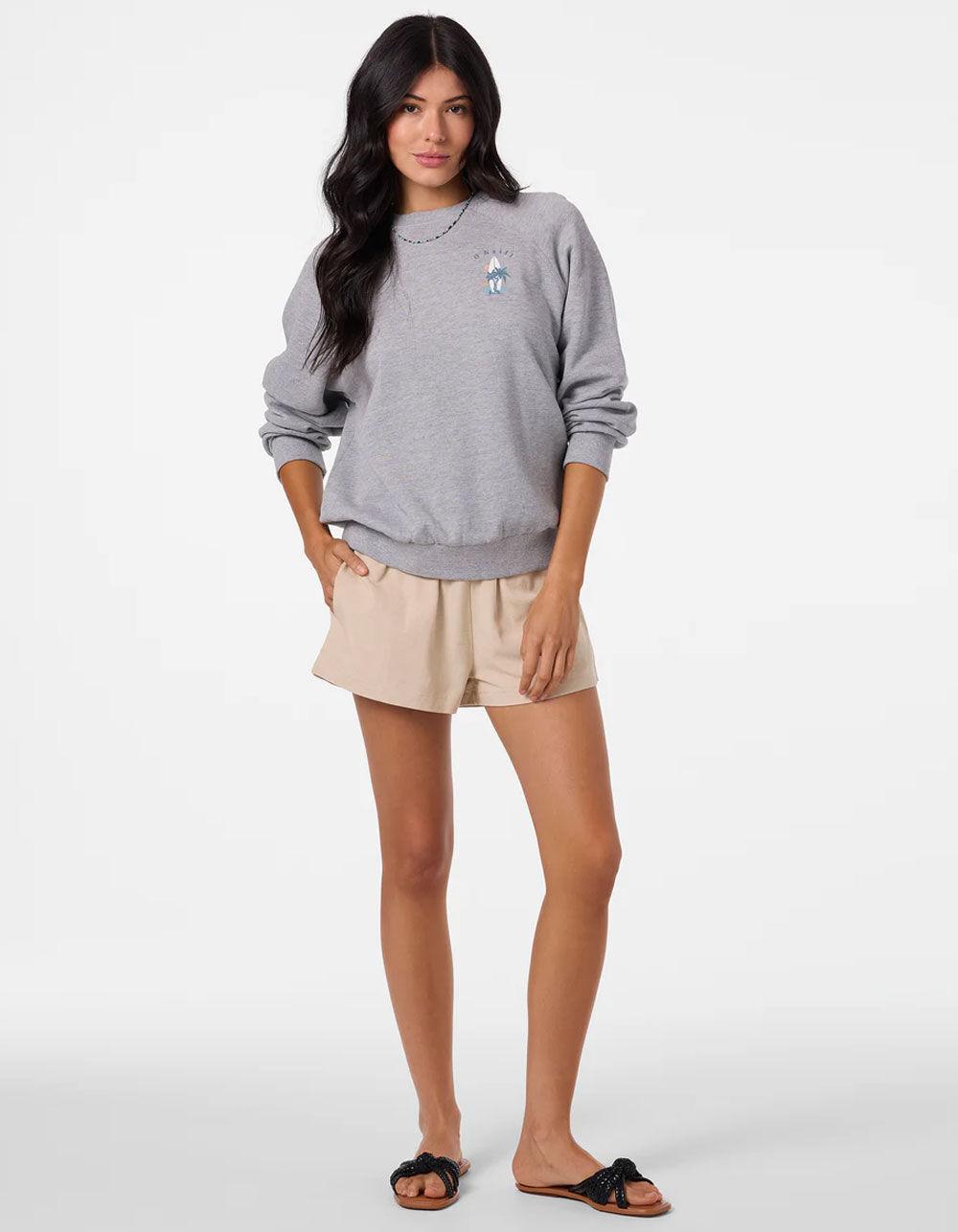O'NEILL Boardwalk Womens Crewneck Sweatshirt - HEATHER GRAY Product Image