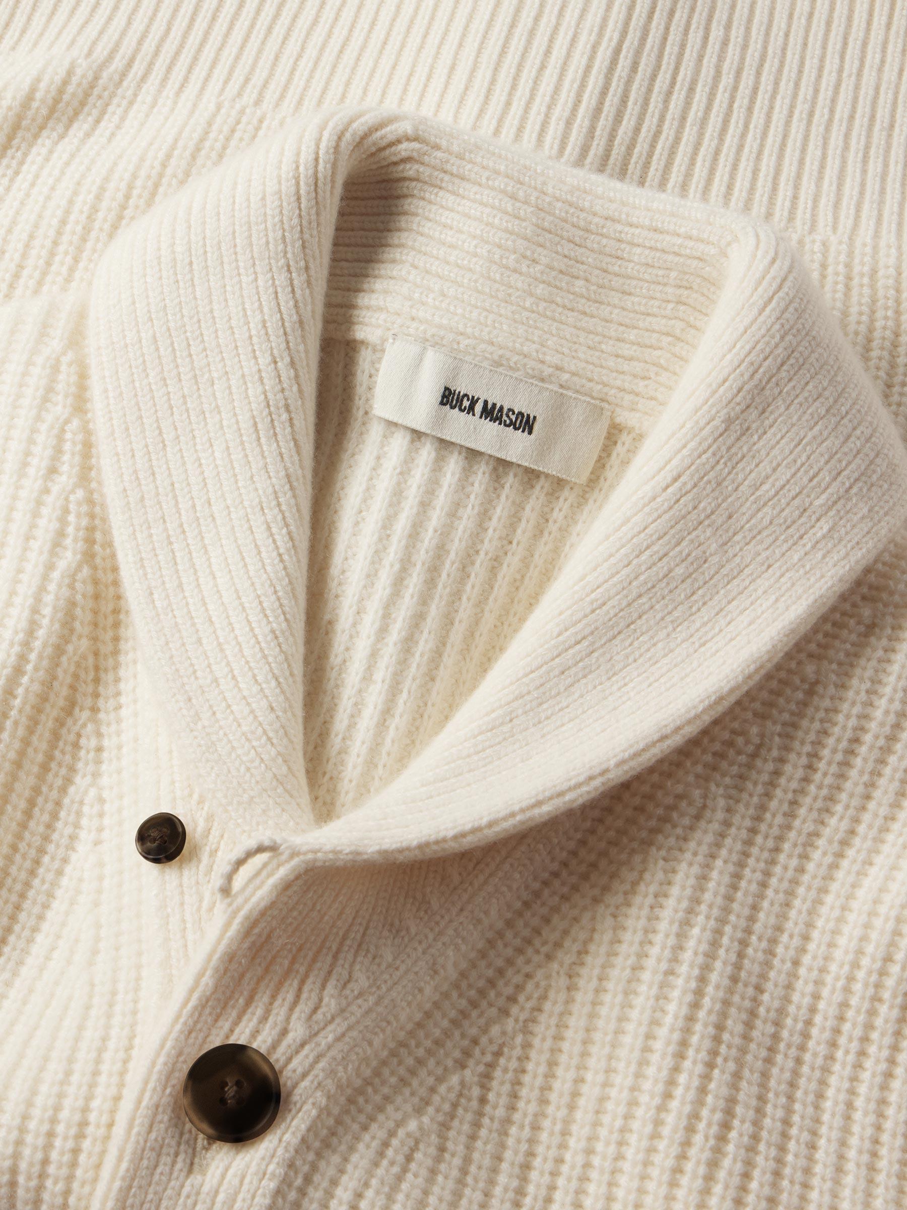 Natural California Cashmere Shawl Cardigan Product Image