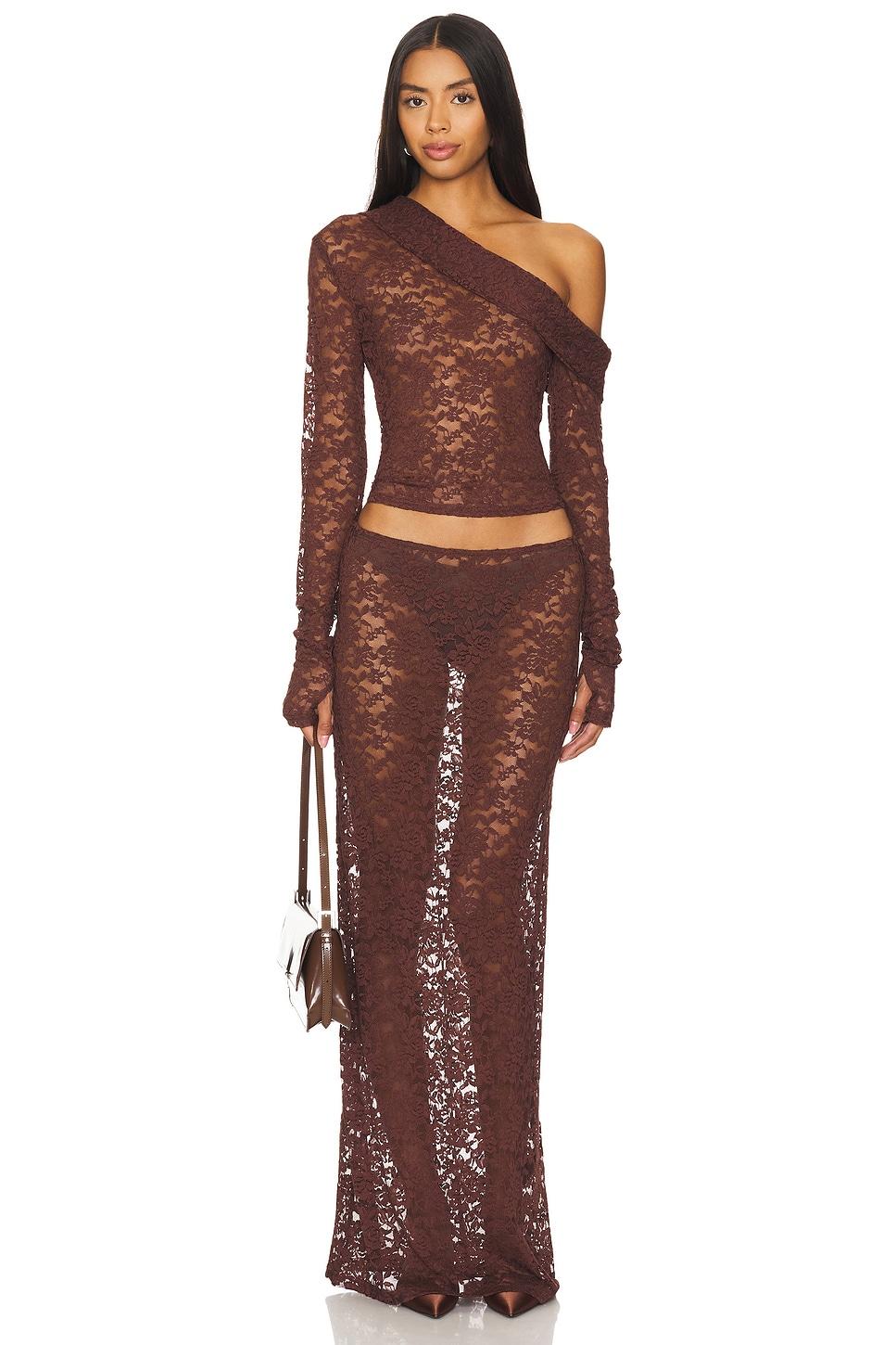 Black Swan Off Shoulder Top LIONESS Product Image