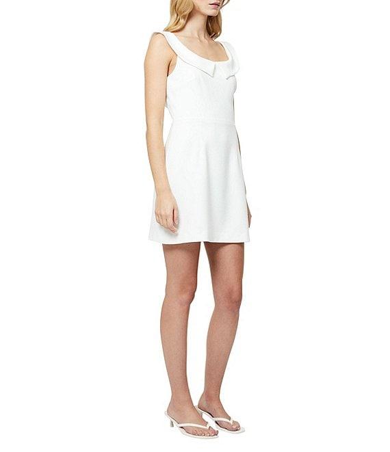 French Connection Whisper Collar Scoop Neck Sleeveless Mini Dress Product Image