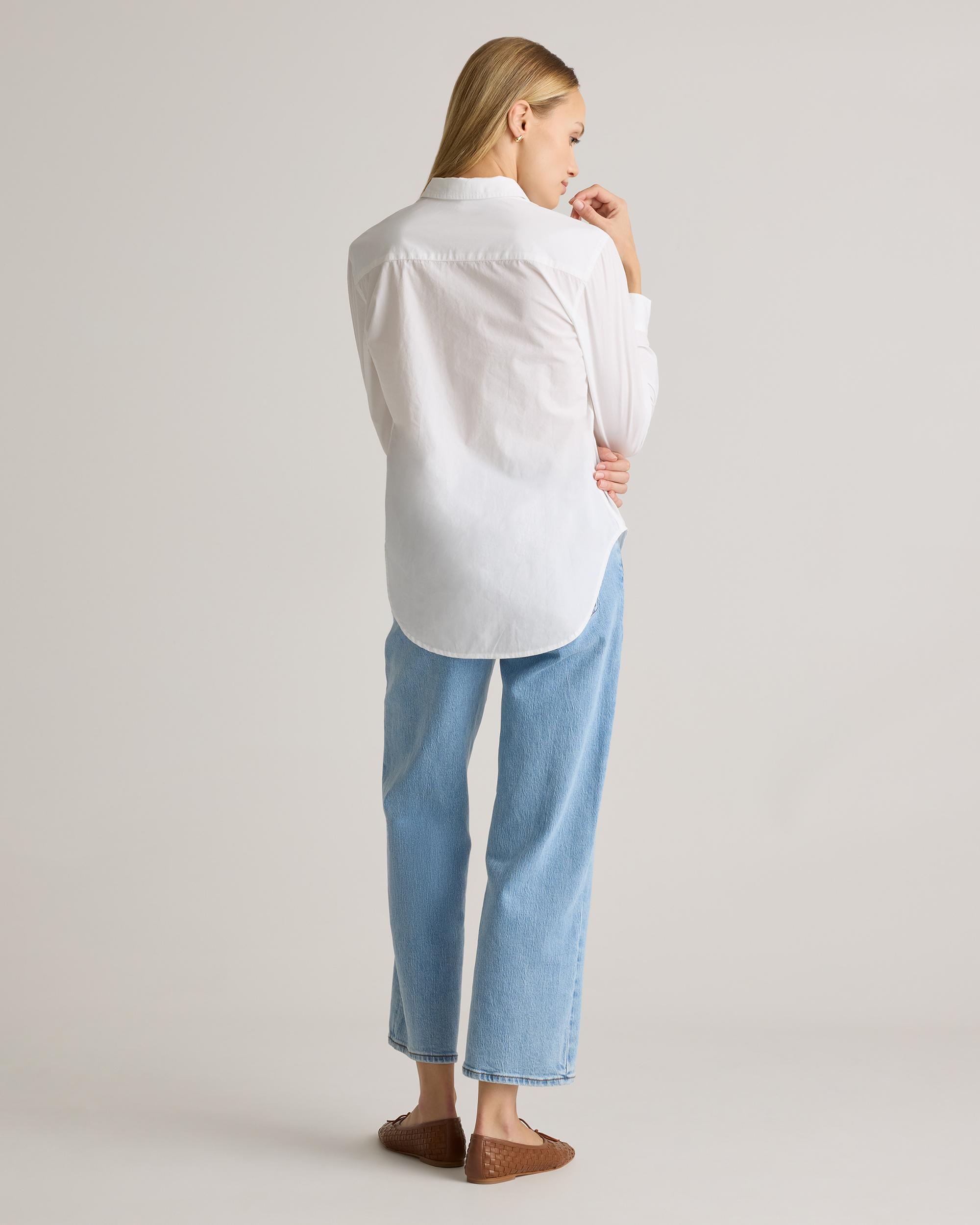 Quince | Women's Poplin Long Sleeve Shirt Organic Cotton Product Image