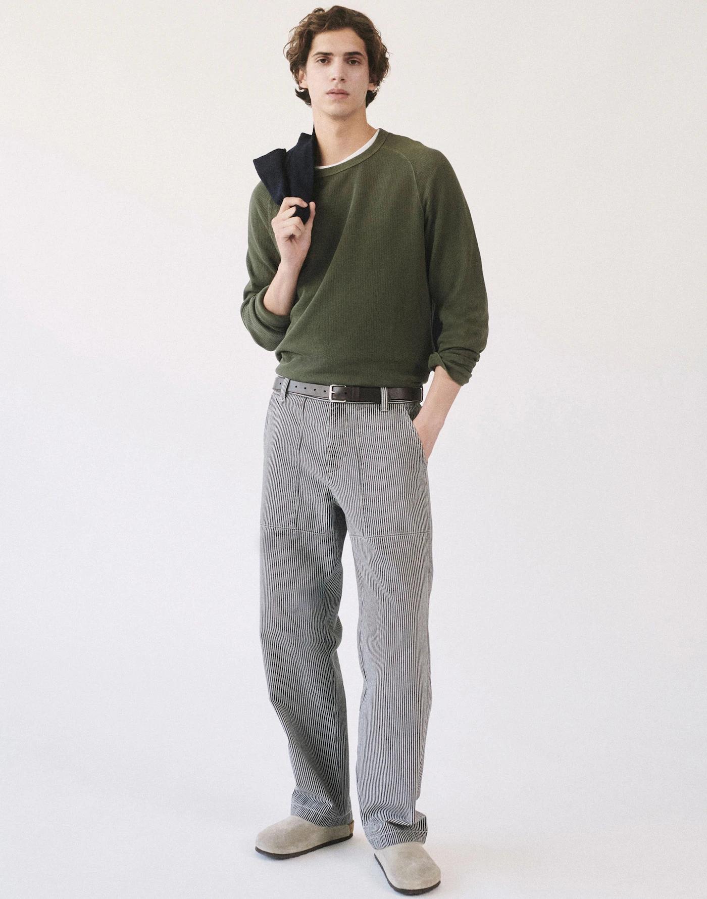 Baggy Surplus Pants in Stripe Product Image