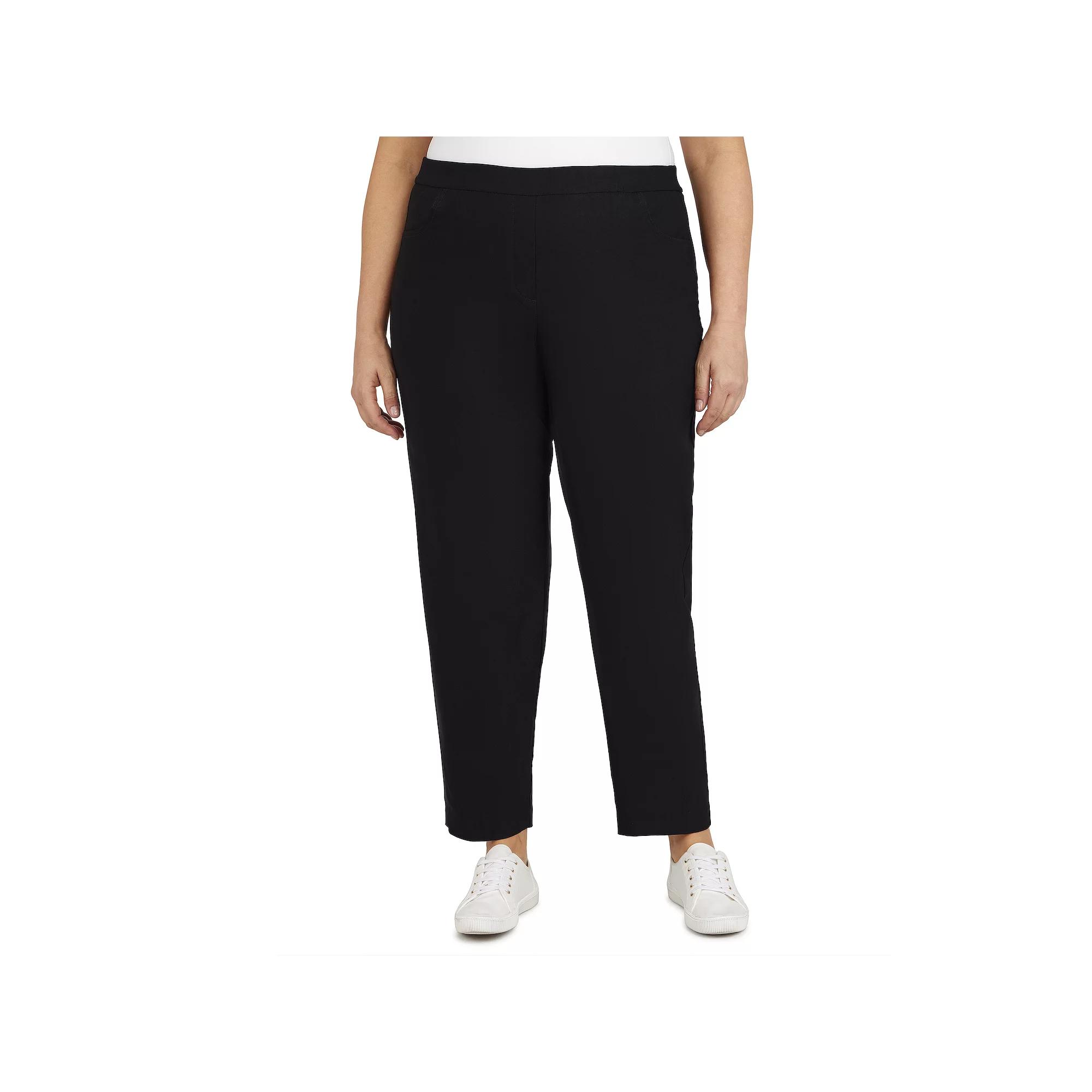 Plus Size Short Alfred Dunner Allure Pull On Ankle Pants, Womens Product Image