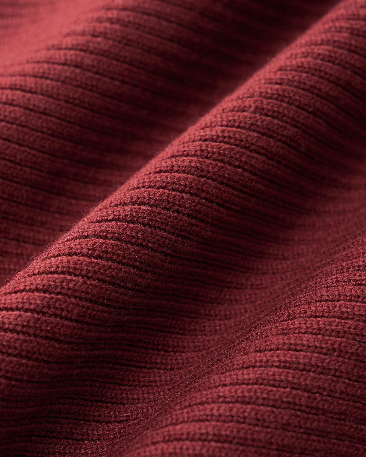 Red Off The Shoulder Bodycon Sweater Dress Product Image