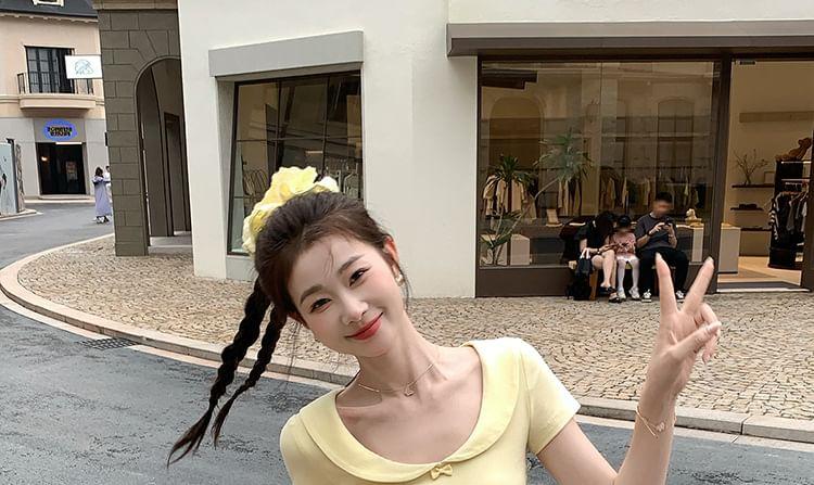 Maternity Elastic Waist Floral Print A-Line Skirt (Various Designs) Product Image