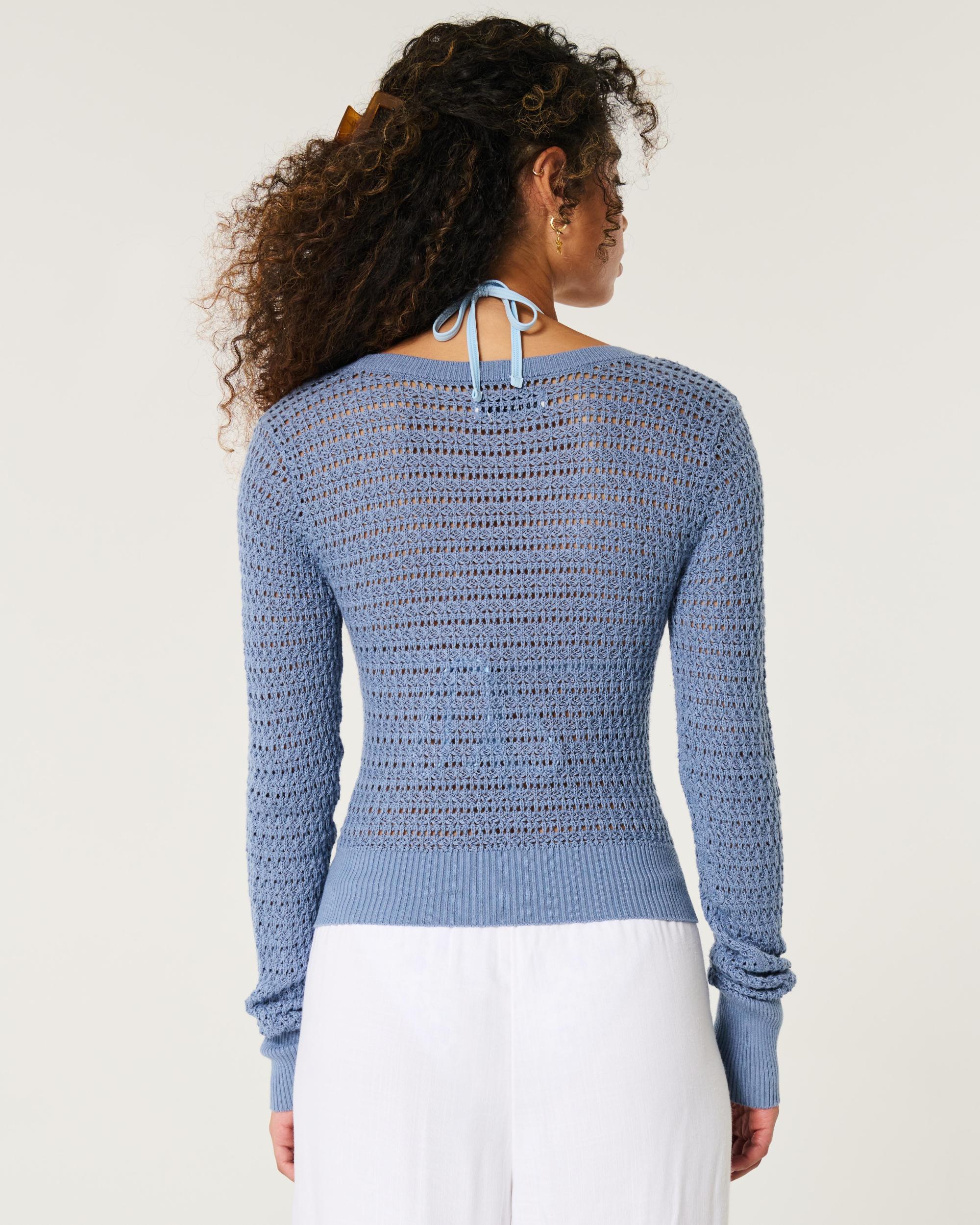 Stitchy Scoop Sweater Product Image