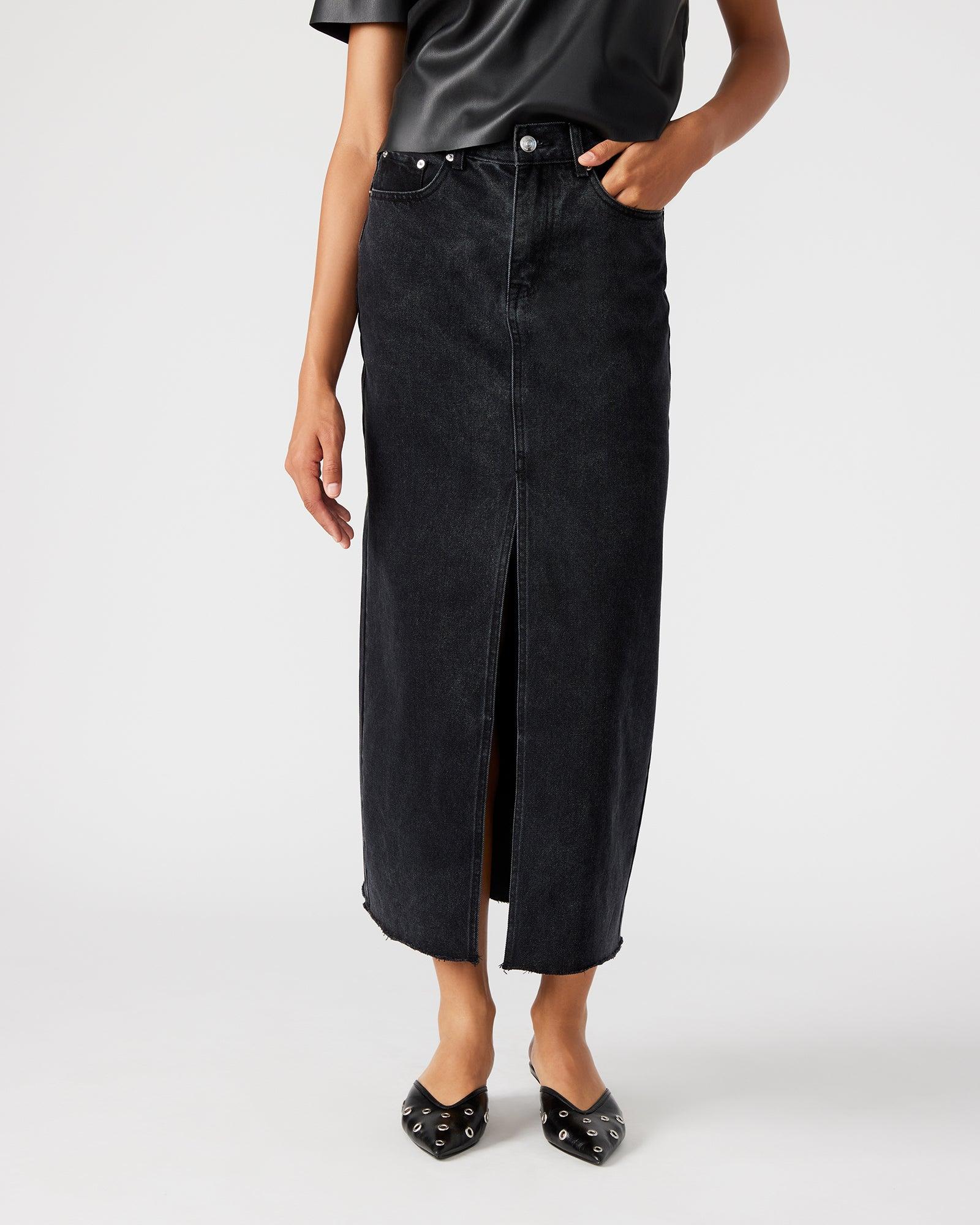 AVANI DENIM SKIRT BLACK Female Product Image