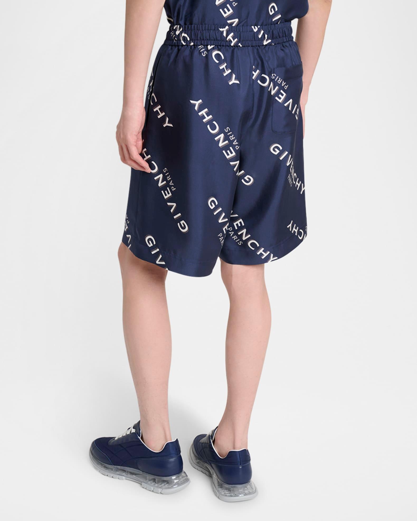 Men's Silk All-Over Logo Shorts Product Image