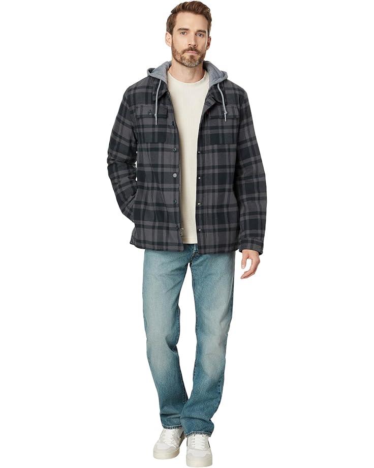 Cotton Canvas Hooded Utility Jacket with Sherpa Lining Product Image