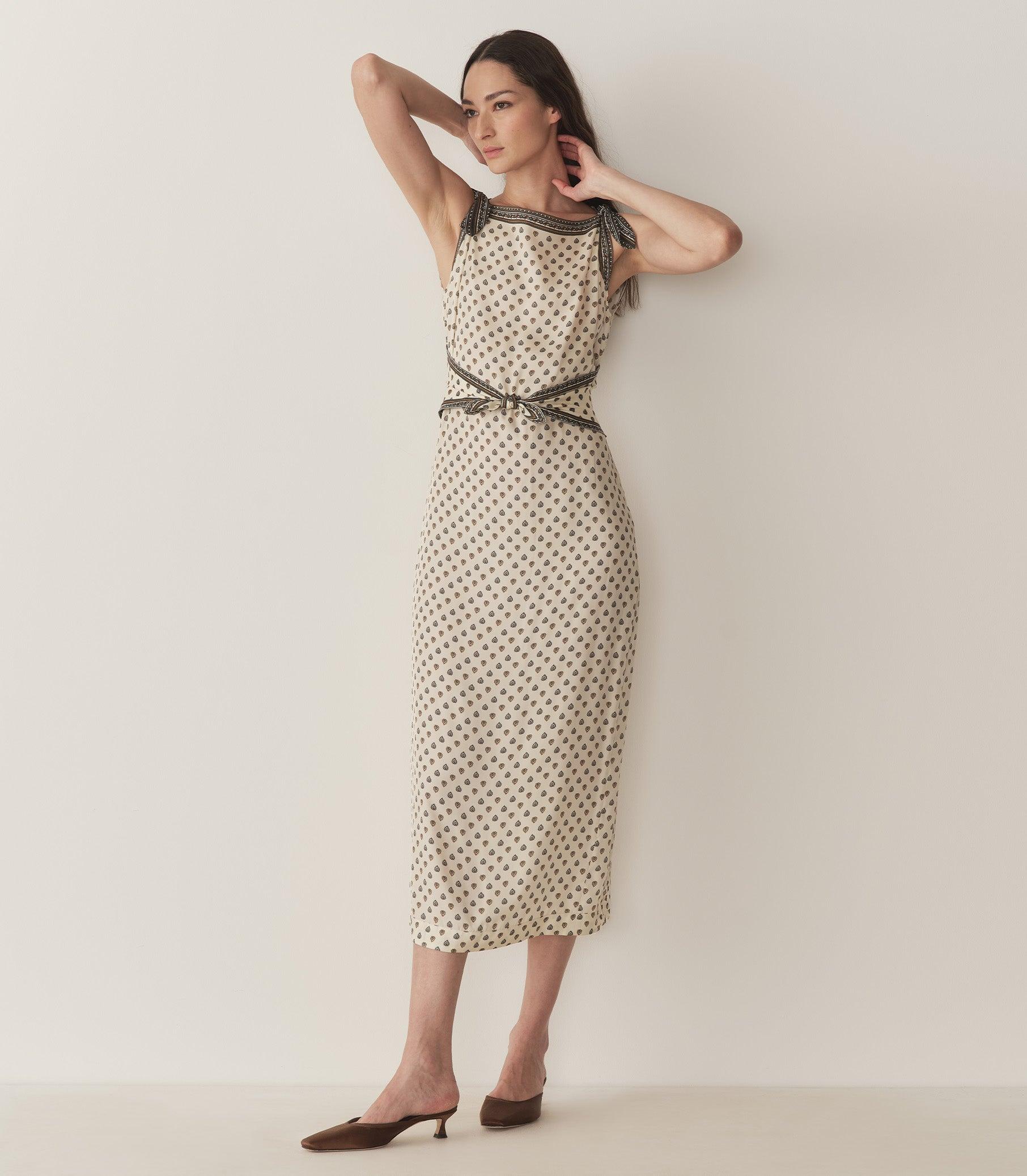 AMORETTE DRESS -- RIVIERA FOULARD Product Image