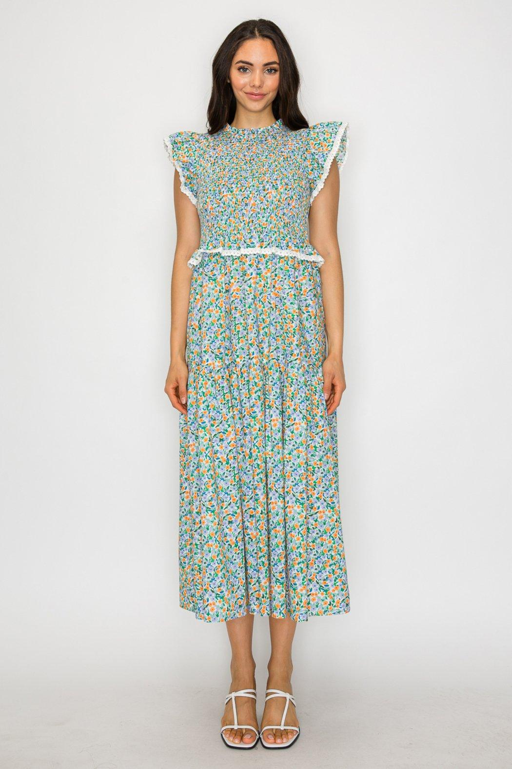 Citrus Garden Maxi Dress Product Image