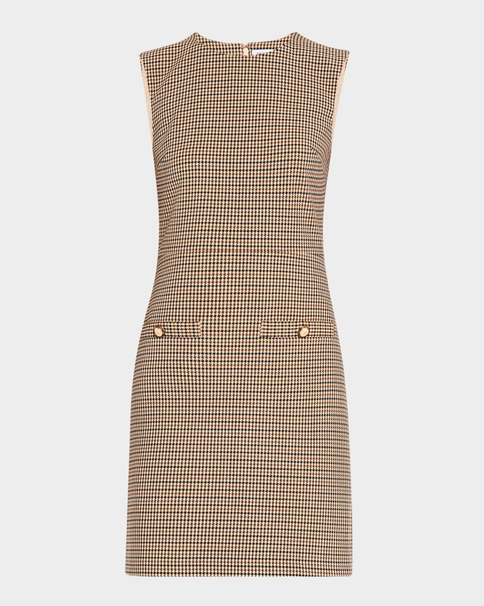 Yumi Sleeveless Houndstooth Mini Dress Product Image
